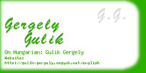gergely gulik business card